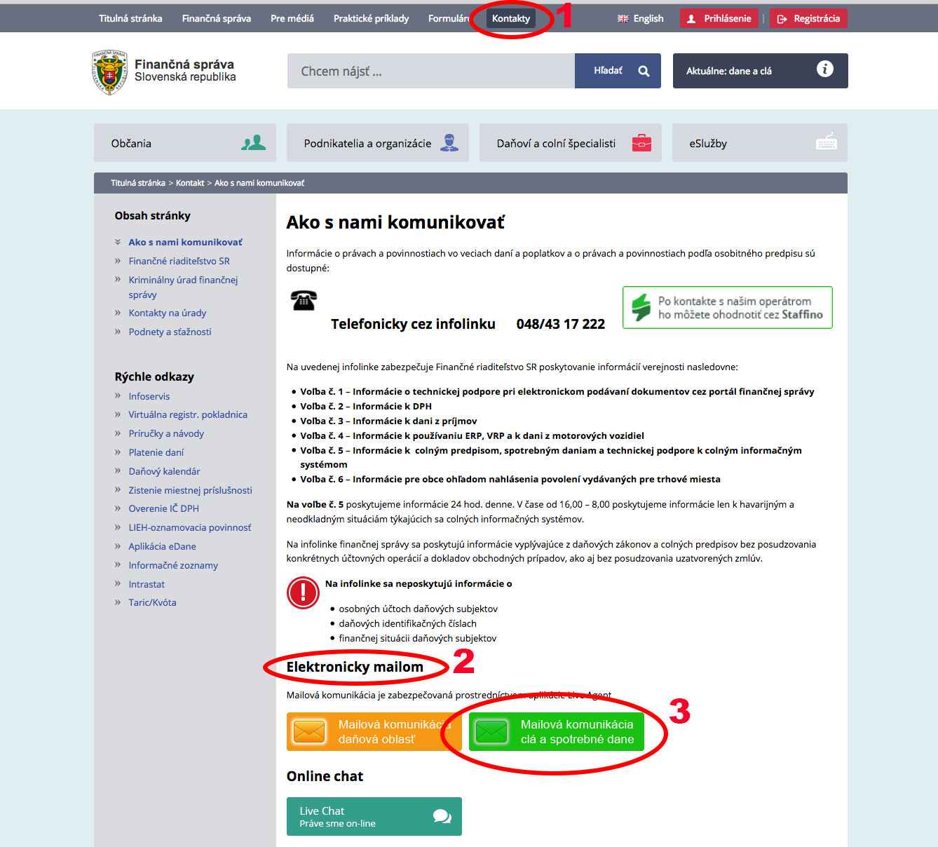 Názorná ukážka ako nahlásiť technický problém v EMCS cez portál FS Ako s nami komunikovať