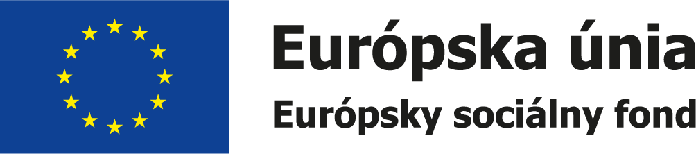 Logo Európskeho sociálneho fondu Logo Európskeho sociálneho fondu