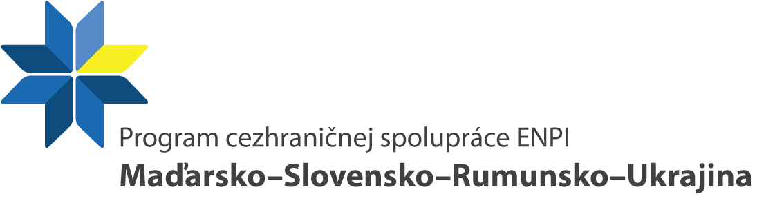 Logo Program cezhraničnej spolupráce Maďarsko - Slovensko - Rumunsko - Ukrajina