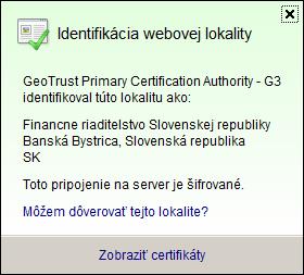 Bezpečnostný certifikát PFS