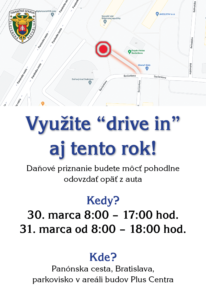 Informačný plagát Drive In Informačný plagát Drive In