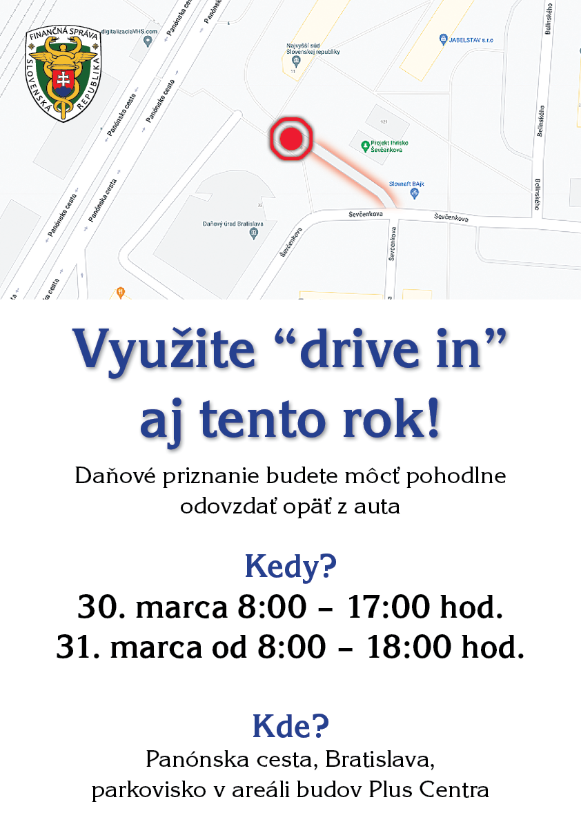 Informačný plagát Drive In