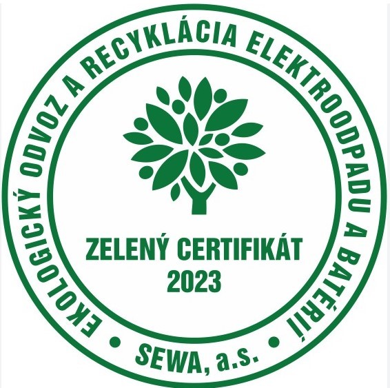 ZELENÝ CERTIFIKÁT za rok 2023.